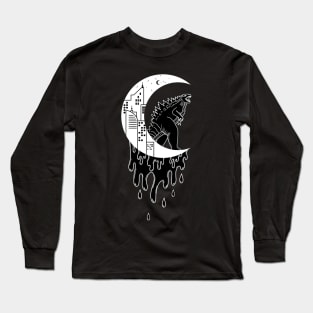 Godzilla Moon Long Sleeve T-Shirt